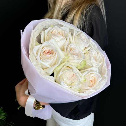 Букет из ароматных роз White O Hara