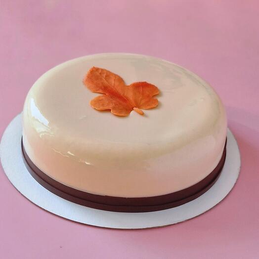 Муссовый торт манго-маракуйя м шоколадным листом