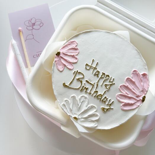 Бенто торт happy birthday в подарок на день рождения