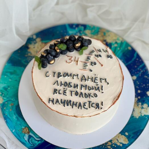 Торт с днем рождения любимый, муж