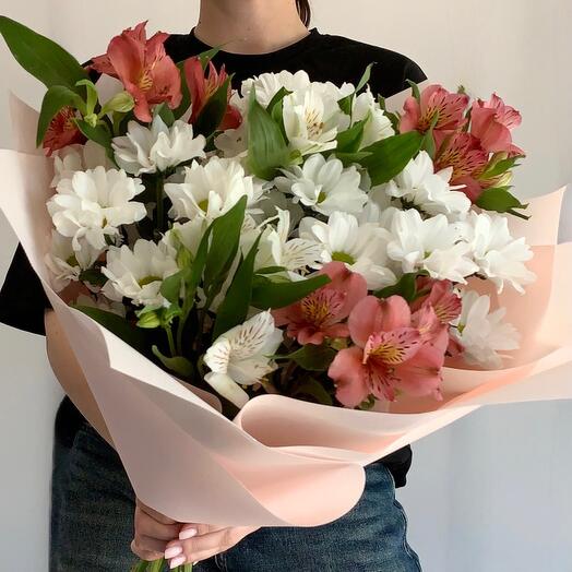 Хризантема и Альстромерия 💐