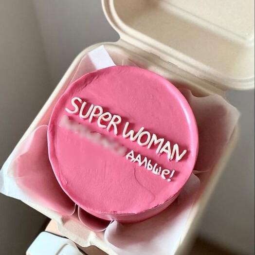 Бенто торт SUPER WOMAN, для женщины, любимой жены, подруги, коллеге, девушки