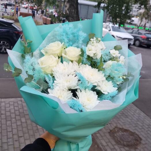 Облако🩵в виде букета в нежном исполнении