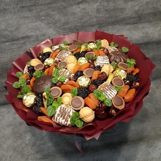 Букет з солодощів і сухофруктів,, чайна церемонія "