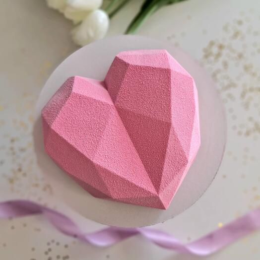 Муссовый торт Сердце-Грани