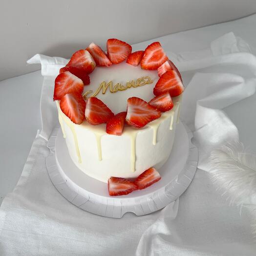 Pastel de mamá (batido de fresa)