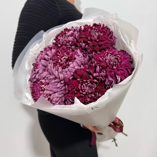 Роскошная хризантема Бигуди в дизайнерском оформлении 💜