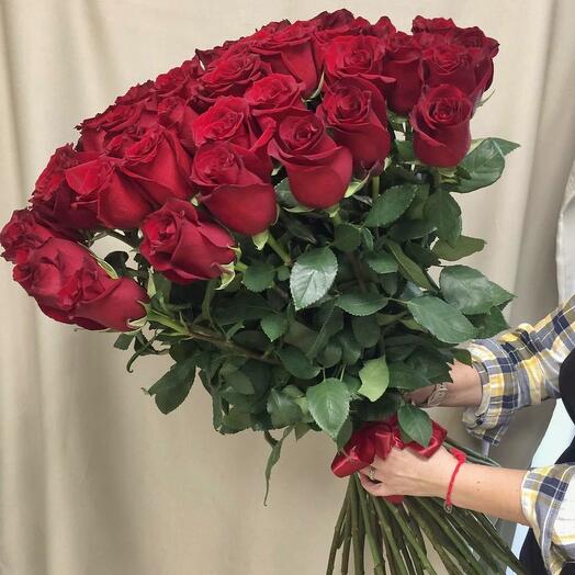 Букет из 51 высокой розы