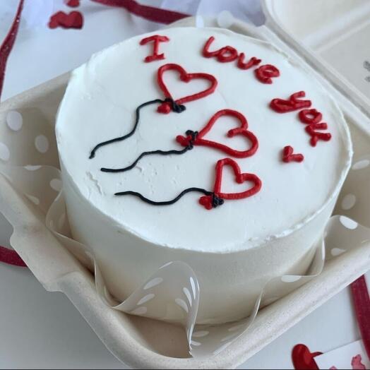 Бенто торт I Love you