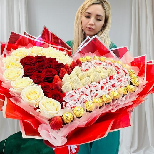 Букет сердце
