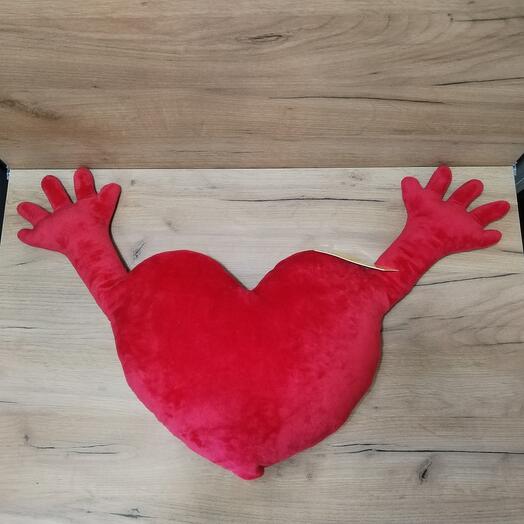 Сердце с ручками (большое)