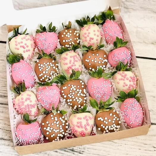 Fresas cubiertas de chocolate 20 piezas