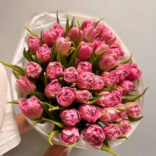 Букет из 41 тюльпанов
