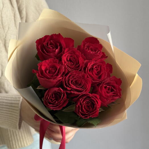 9 rosas rojas clásicos