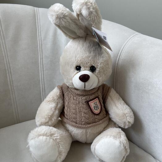 A soft toy bunny