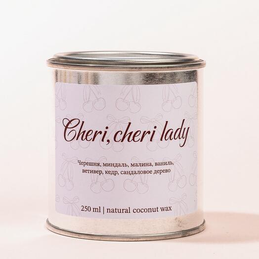 Ароматическая свеча с ароматом вишни Cheri Cheri Lady | Metal