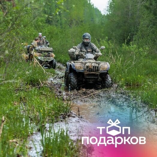 Подарочный сертификат Катание на 2 квадроциклах премиум-класса модели BRP, 2-4 человека (3 час)