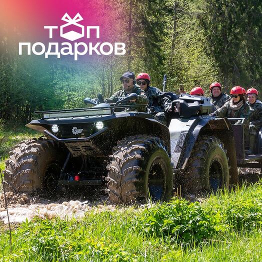 Подарочный сертификат Квадросафари на снегоболотоходе / квадробигфуте для 1-6 чел. (1 час)