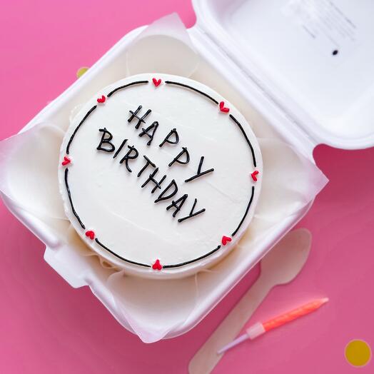 Pastel de cumpleaños Keto Bento