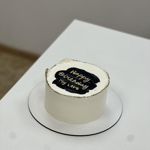 Bento cake maxi black happy birthday
