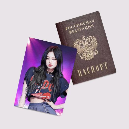 Обложка на паспорт женская, для документов "BLACKPINK, Дженни"