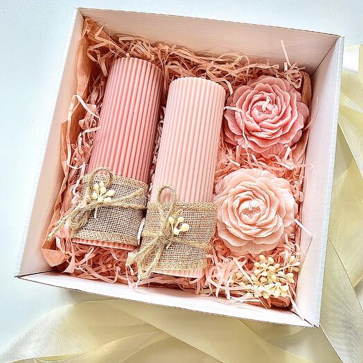 Подарочный набор  ароматизированных свечей «Романтический вечер»