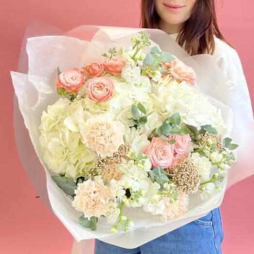 Bouquet of peony-shaped summer tenderness