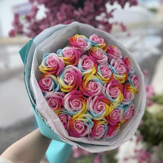 Букет из мыльных роз ( 25 шт.)