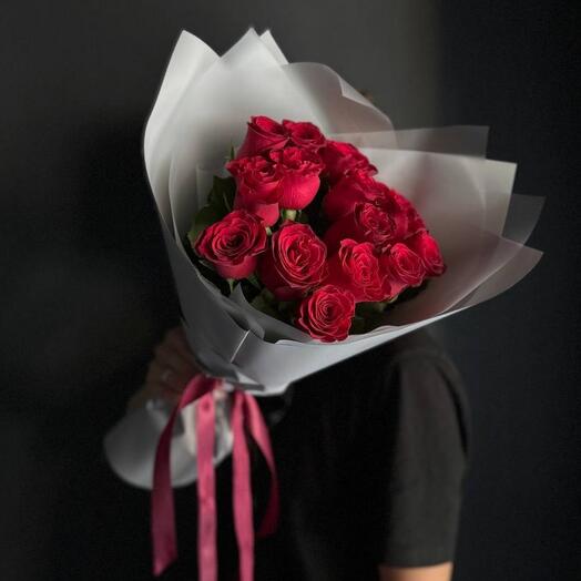 🌹Монобукет "Самой милой"/роза Кения/кенийские розы/Доставка цветов Магнитогорск/Цветы Магнитогорска