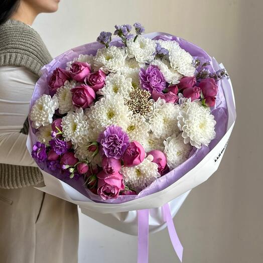 Букет "В фиолетовых оттенках"