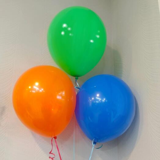 3 гелиевых шарика микс
