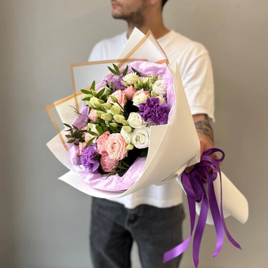 Авторский букет «Фейерверк красок»