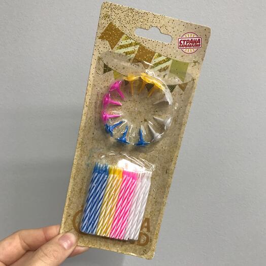 Свечи для торта 24шт, набор