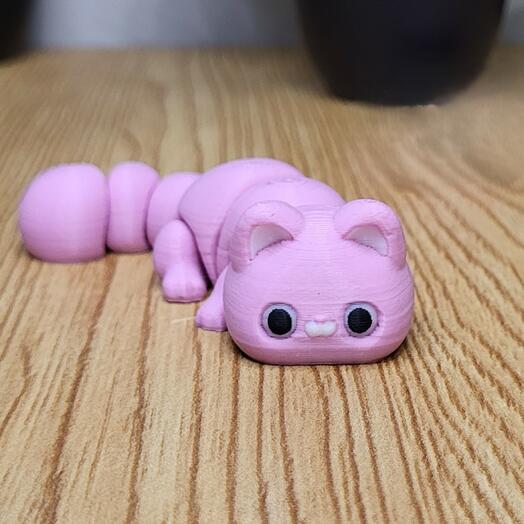 Кошка-гармошка розовая