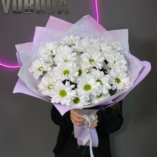 Нежные ромашки, 5 кустовых хризантем😍