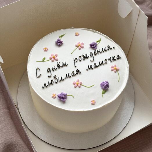 Торт 1кг «С днем рождения мамочка»