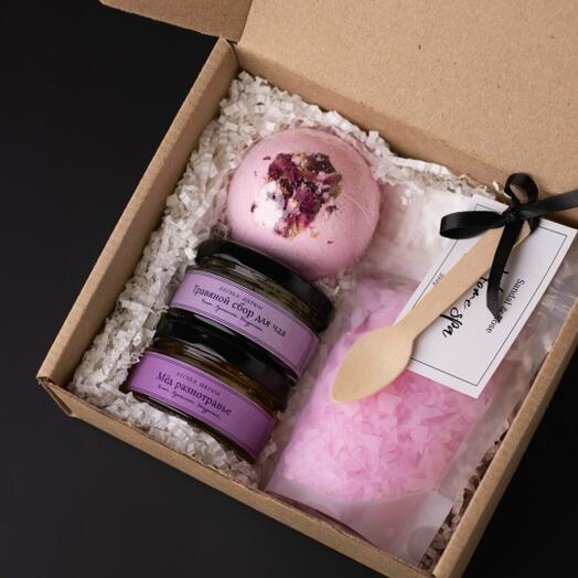 Спа набор с чаем и медом