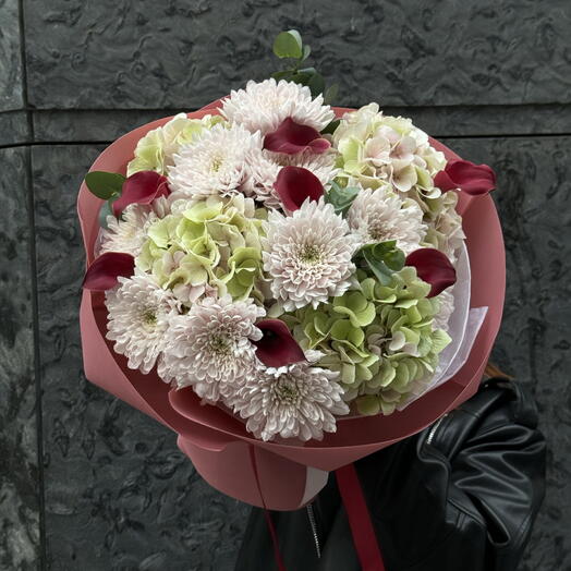 Bukiet z chryzantemami