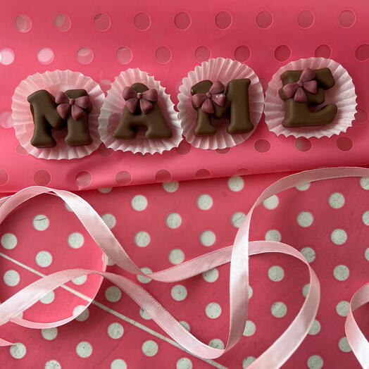 Шоколадные буквы ‘МАМЕ🎀