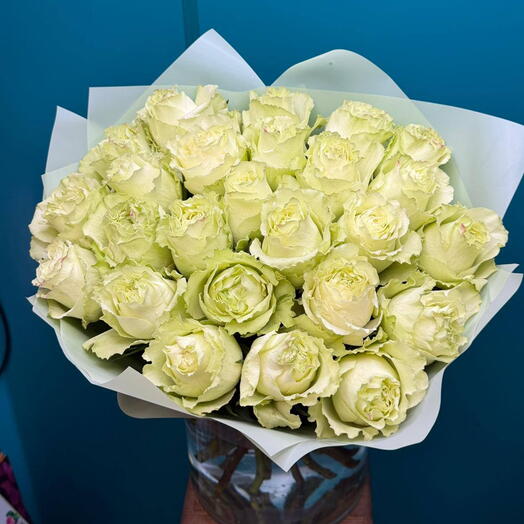 25 белых роз 🌹