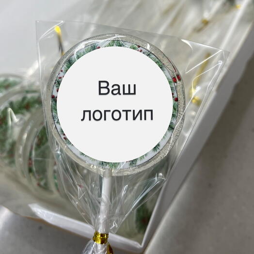 Леденцы с вашим логотипом, брендом,  для партнеров, для клиентов, для бизнеса