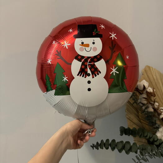 Шар новогодний снеговик