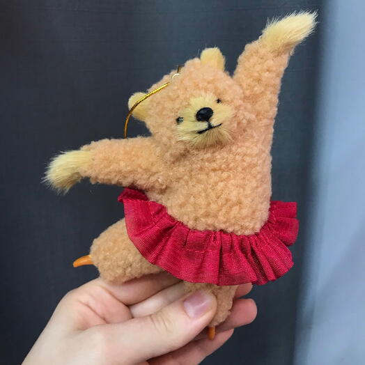 Мишка балерин елочная игрушка