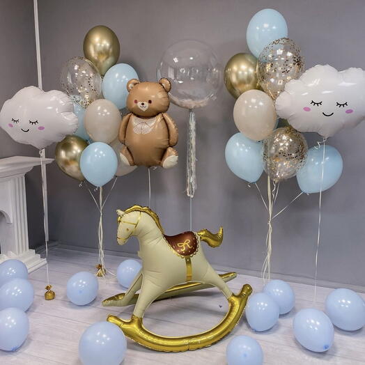 Balloon bouquets for newborns