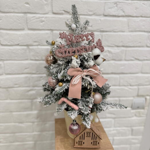 Елочка искусственная розовая