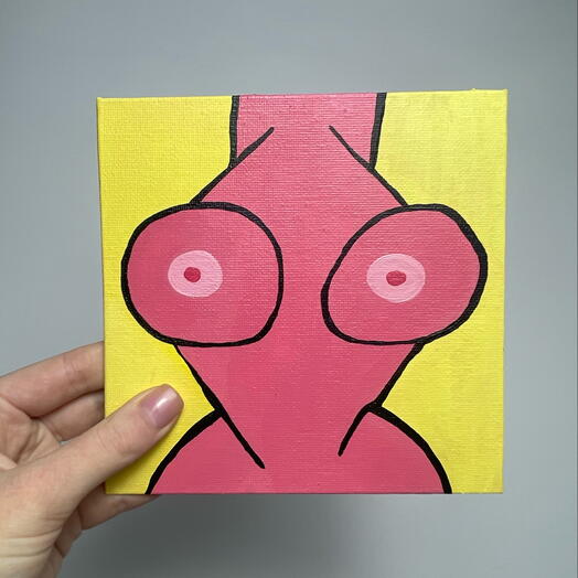 Картина в стиле ню «туловище»