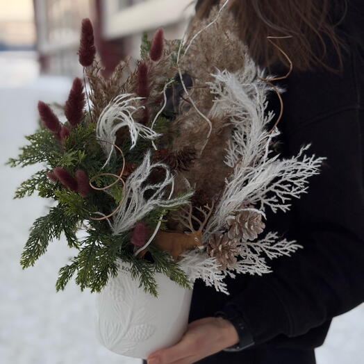 Композиция «Олень и Хвоя»