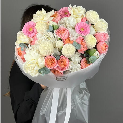 Цветы Букет Art Flowers	Розовая гармония