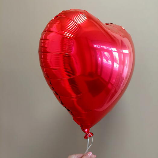 Шарик фольгированный "Сердце" с гелием