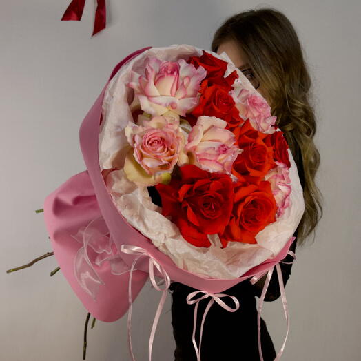 ❣️11 Французских роз, Эквадор, премиум
